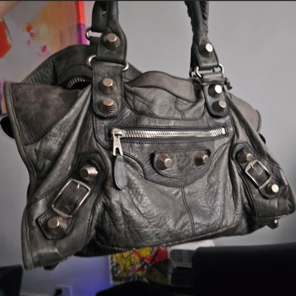 Vintage Balenciaga City GSH Part-time Grey Bag - Picture 6 of 7